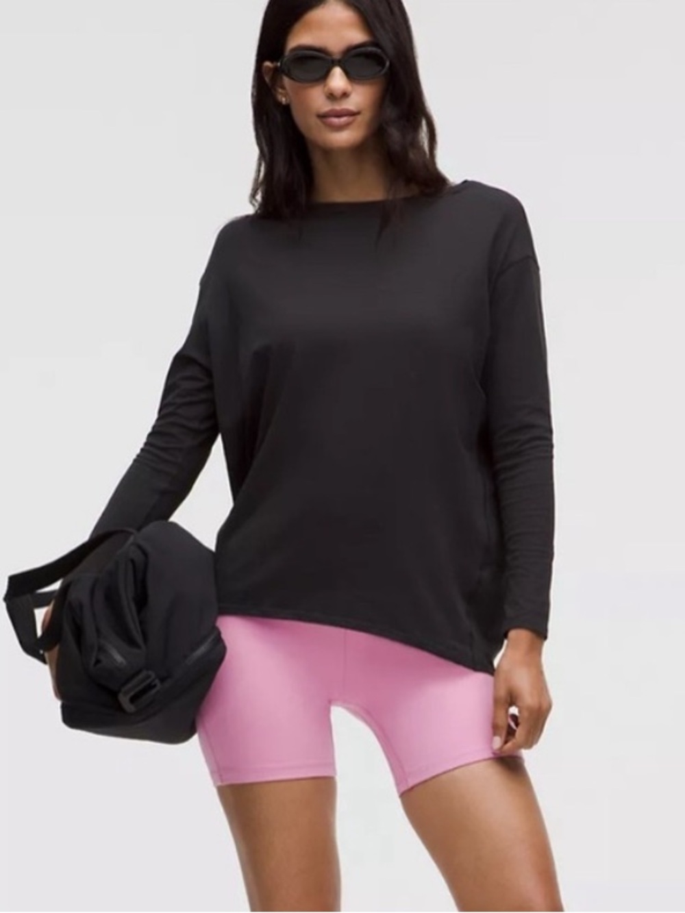 Lululemon Black Back in Action Long Sleeve Top 39271